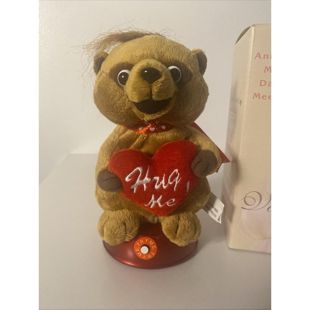 Cracker Barrel Animated Musical Dancing Meer Kat Valentine Hug Me